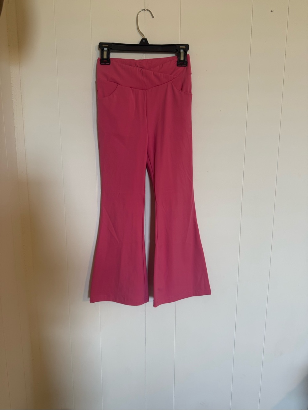 Hot Pink Girls' Flare Leggings